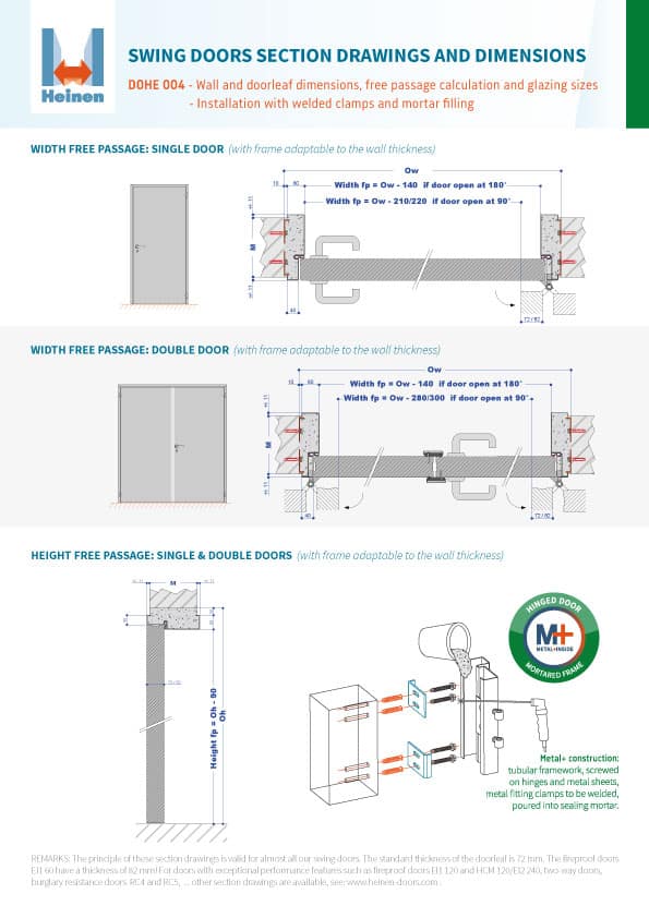 DOHE-004-Swing-doors-section-drawings-et-dimensions-1